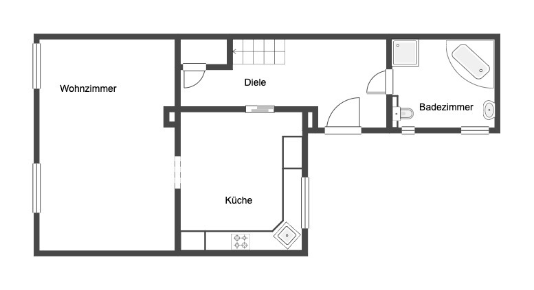 Grundriss Erdgeschoß