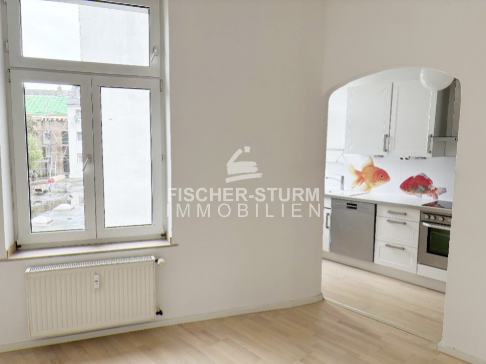 Esszimmer/Küche mit geöffneter Wand