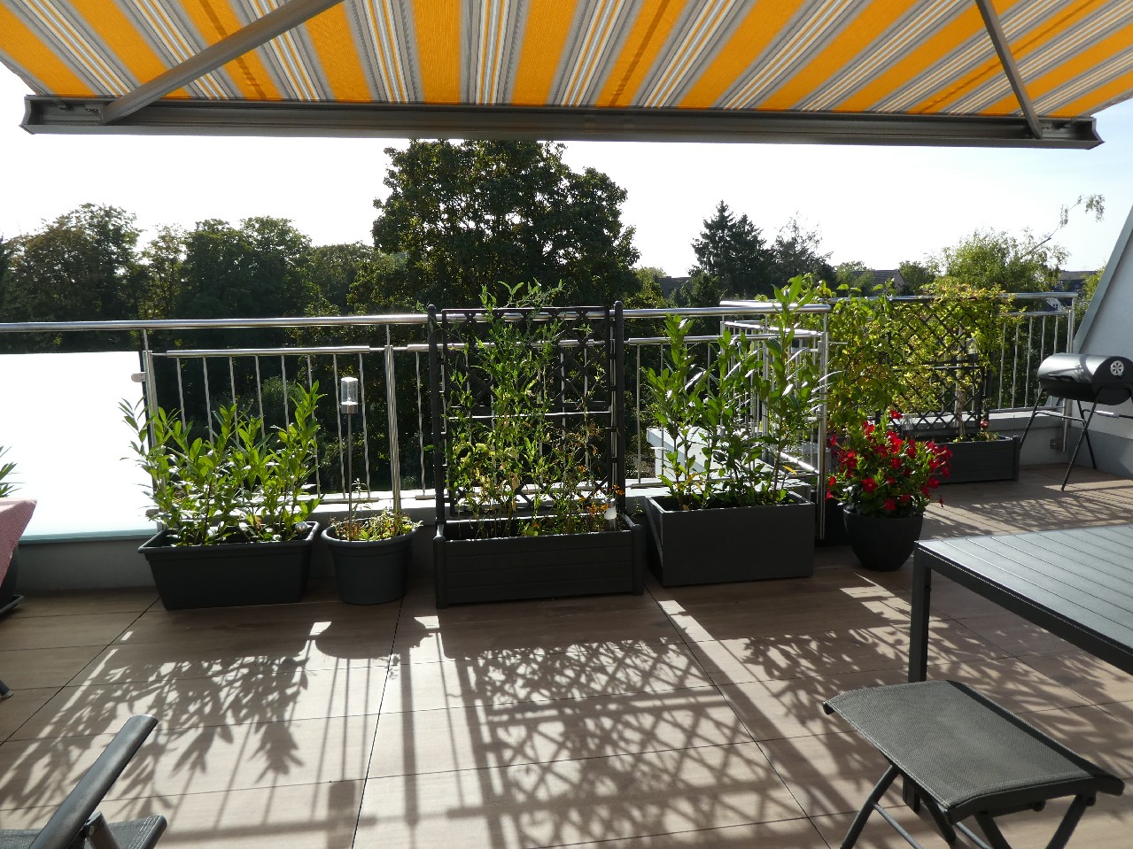 Blick von der Dachterrasse