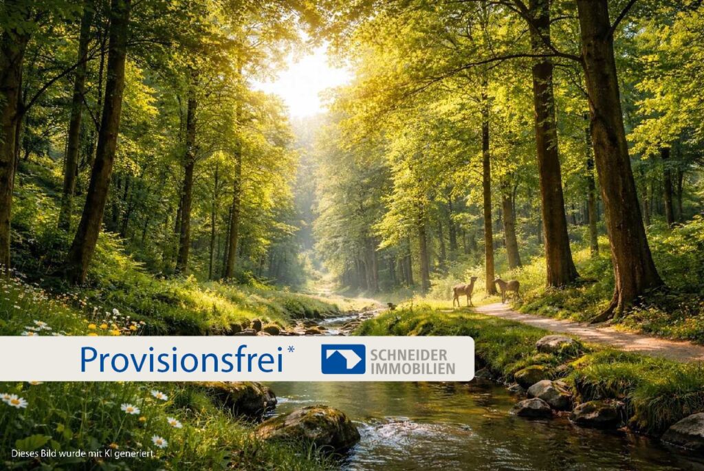 Wald- und Naturlage in Mettmann (KI generiert)