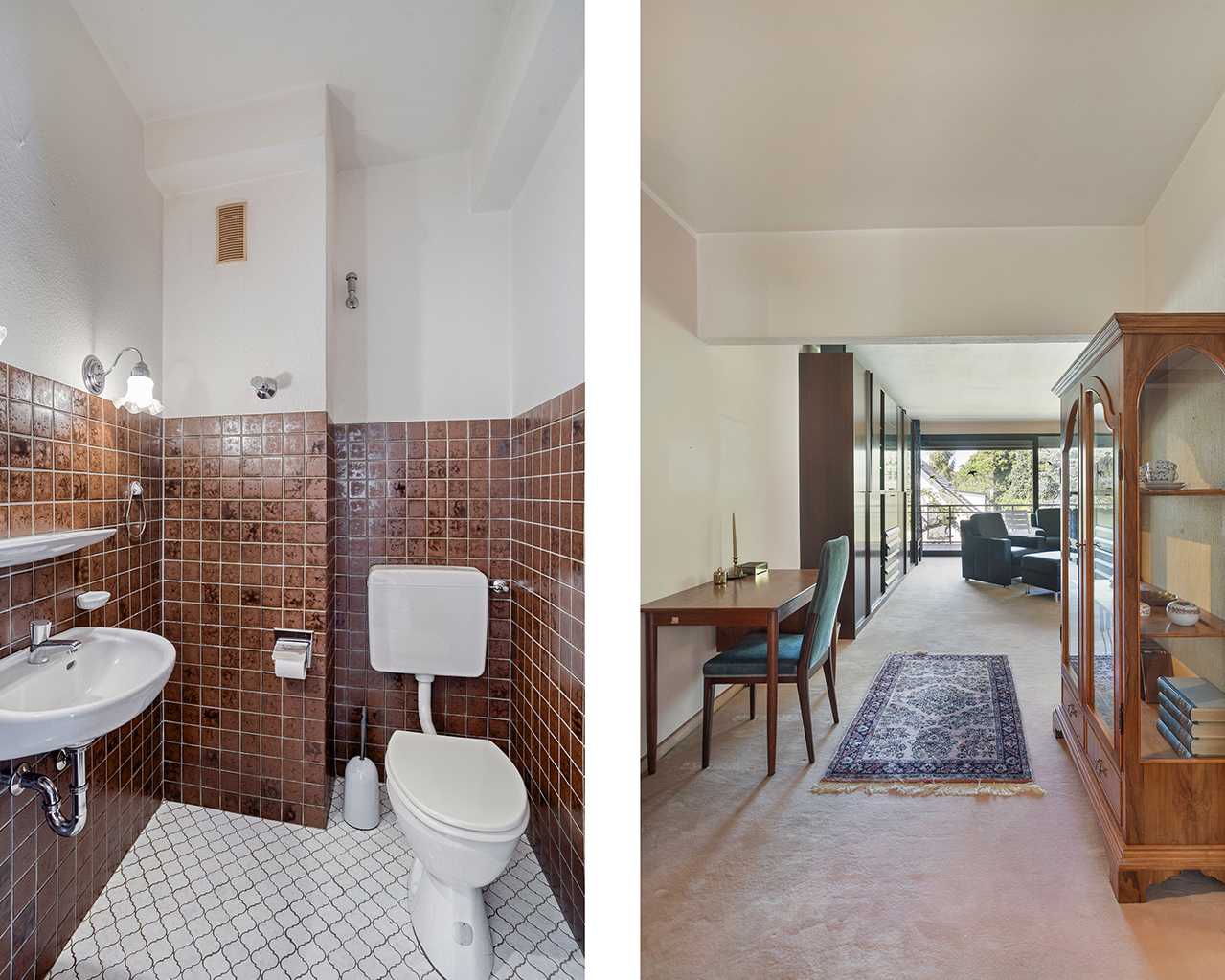 Gäste-WC/Wohnzimmer