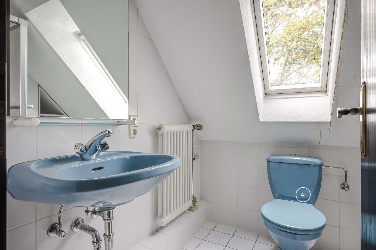 Badezimmer Spitzboden