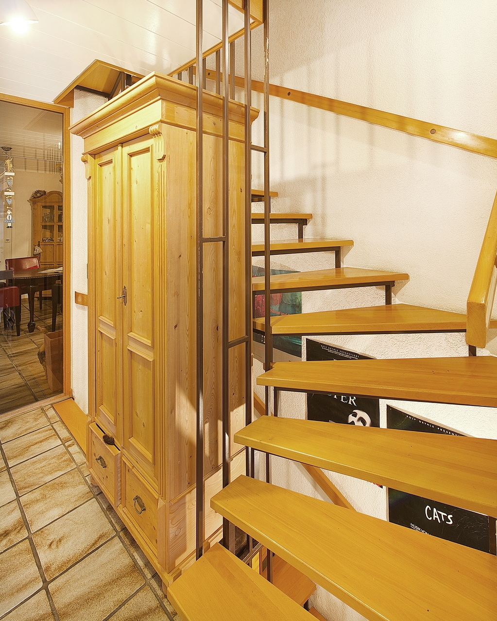 Treppe zu den Obergeschossen