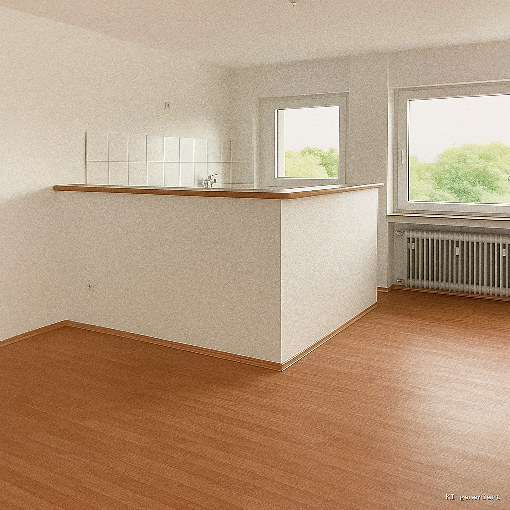 Wohnraum mit offener Küche