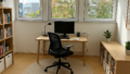 Arbeitszimmer mit KI bearbeitet